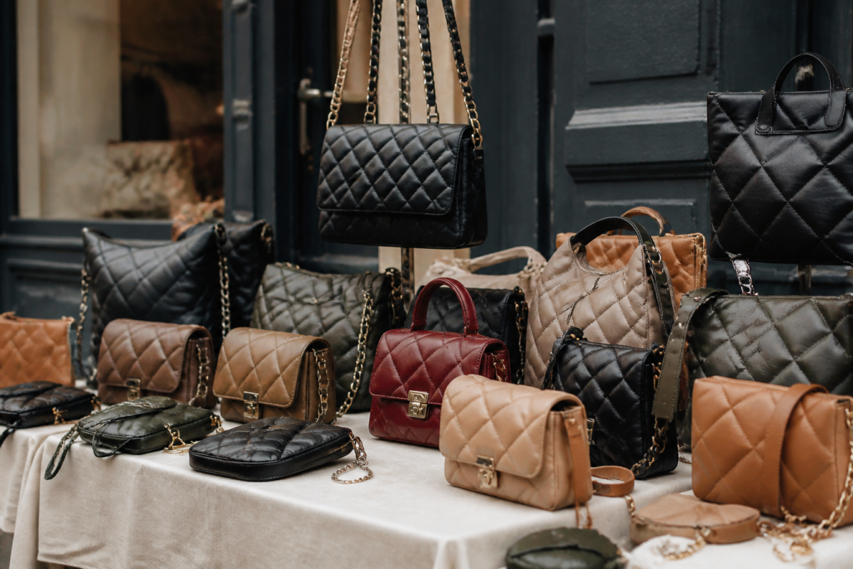 Sacs et sacoches cuir matelasses avec differents styles